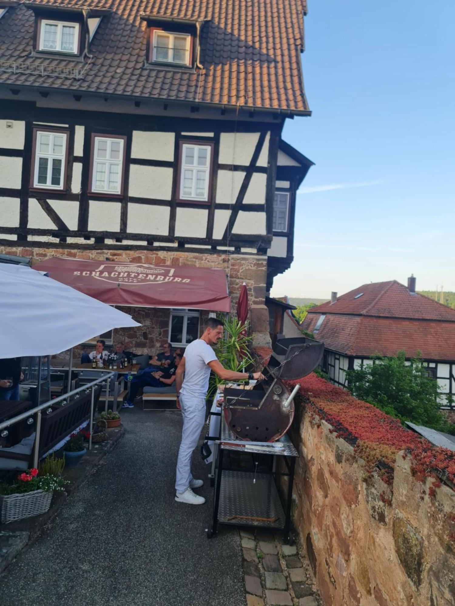 Hotel & Cafe Schachtenburg 施利茨 外观 照片